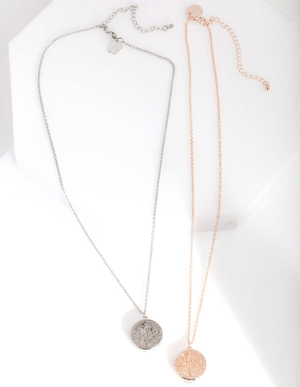Mixed Metal Shaker Necklace Pack