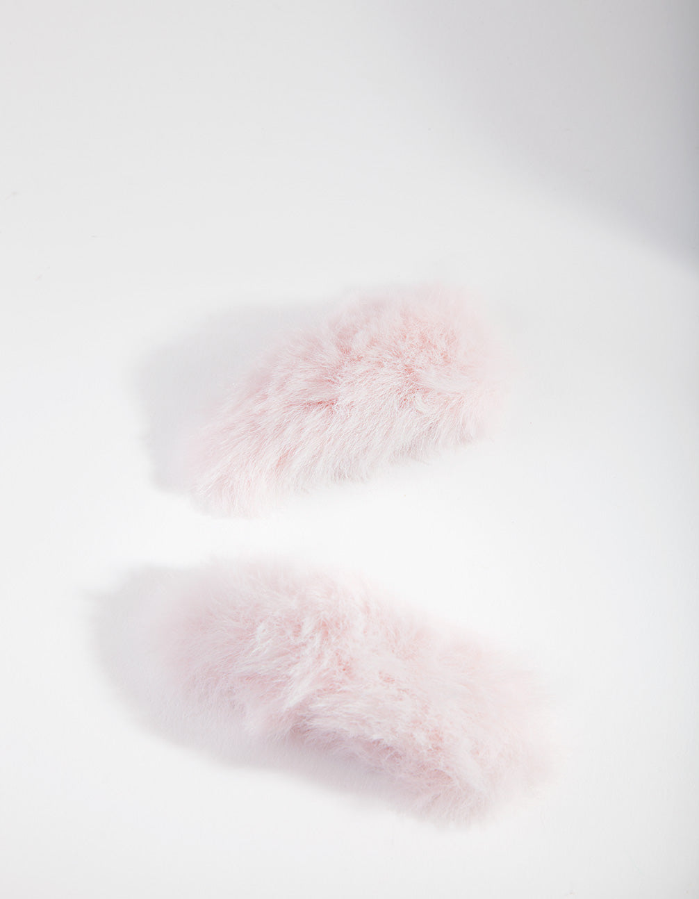 Kids Fluffy Pink Hair Clip Pack