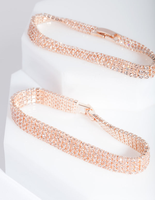Double Rose Gold Cupchain Bracelet