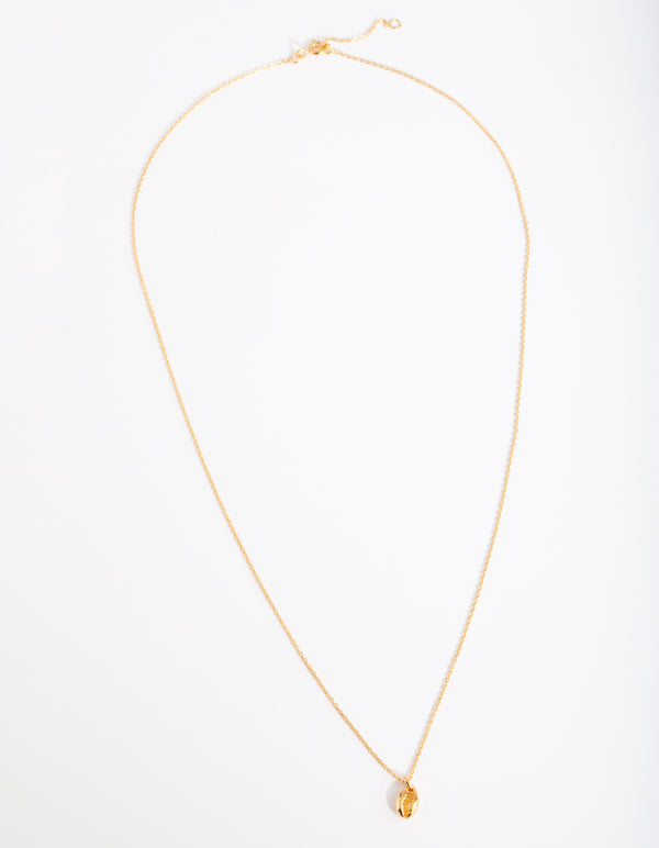 Gold Plated Sterling Silver Shell Necklace