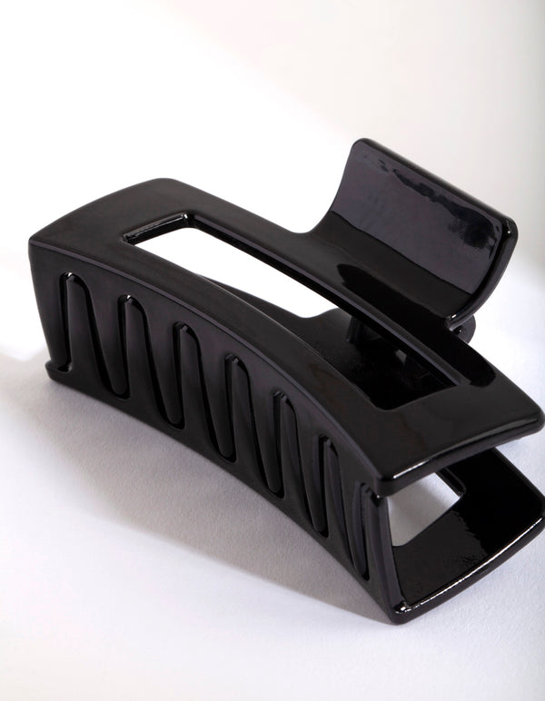 Rectangle Black Claw Clip