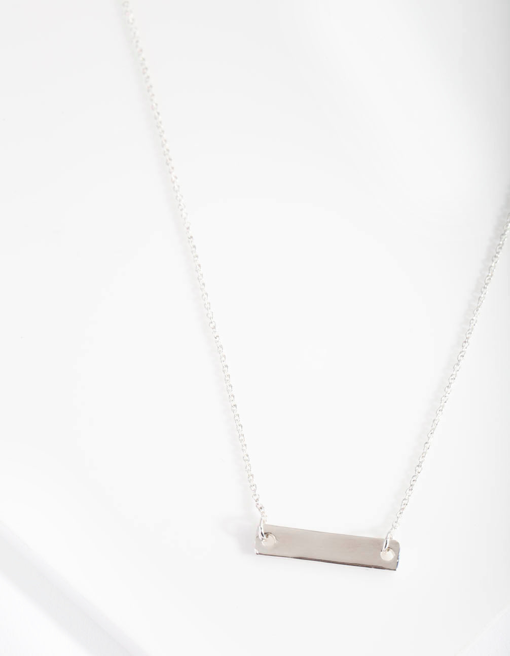 Sterling Silver Mini Bar Necklace