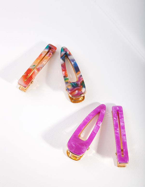 Kids Mixed Resin Clip 4-Pack