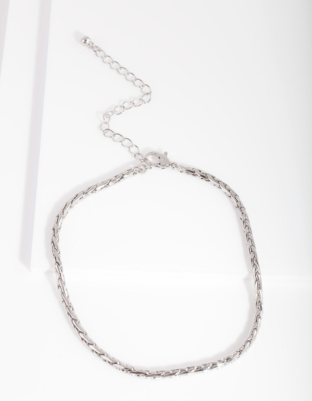 Silver 3mm Foxtail Chain Anklet