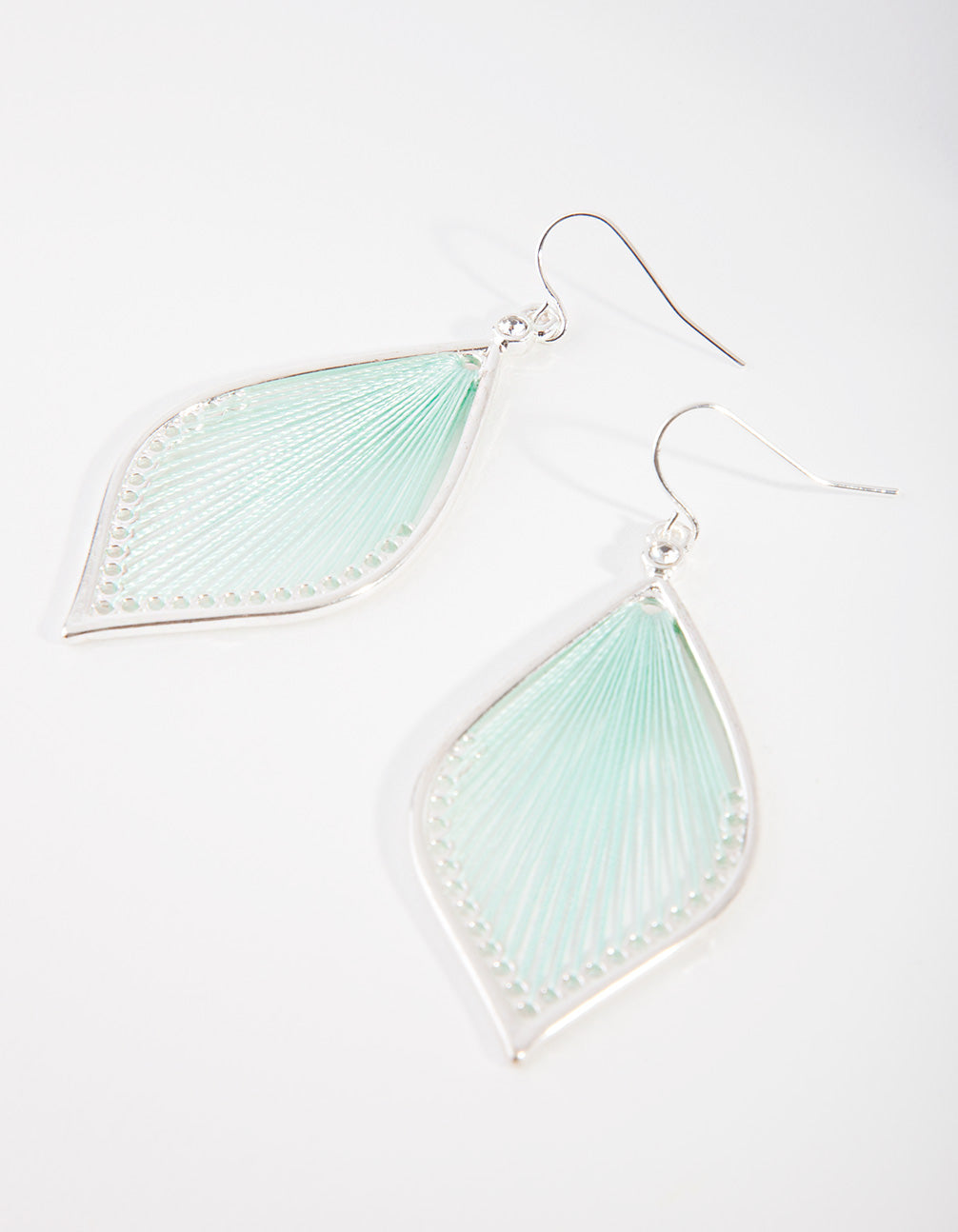 Mint Harp Drop Earrings