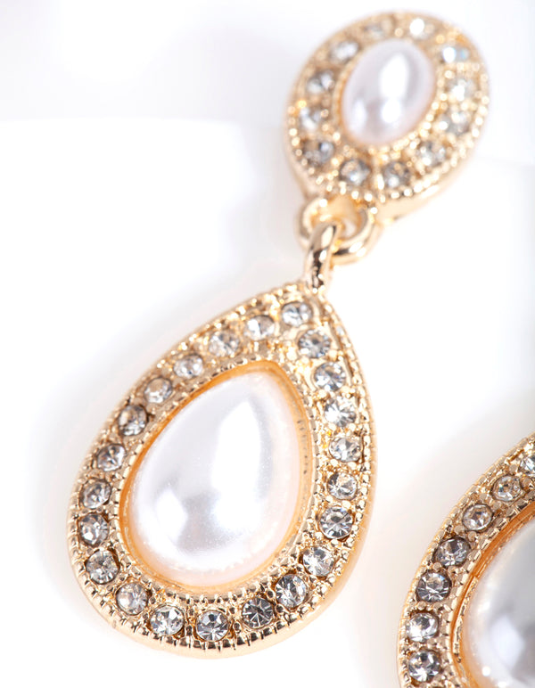 Gold Mini Angelina Drop Earrings