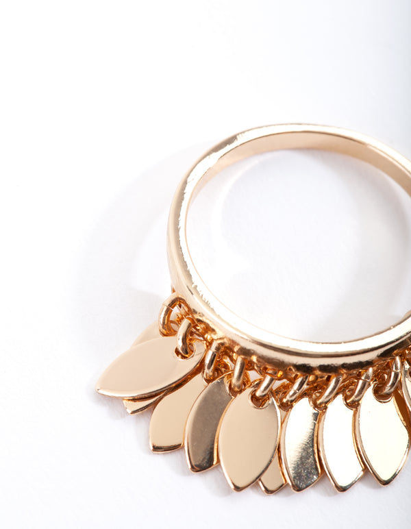 Gold Jingle Fray Ring
