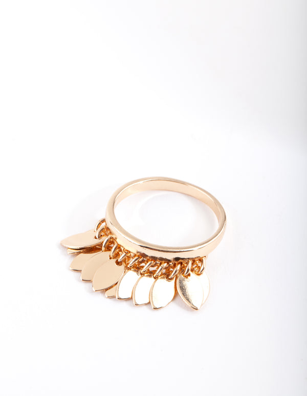 Gold Jingle Fray Ring