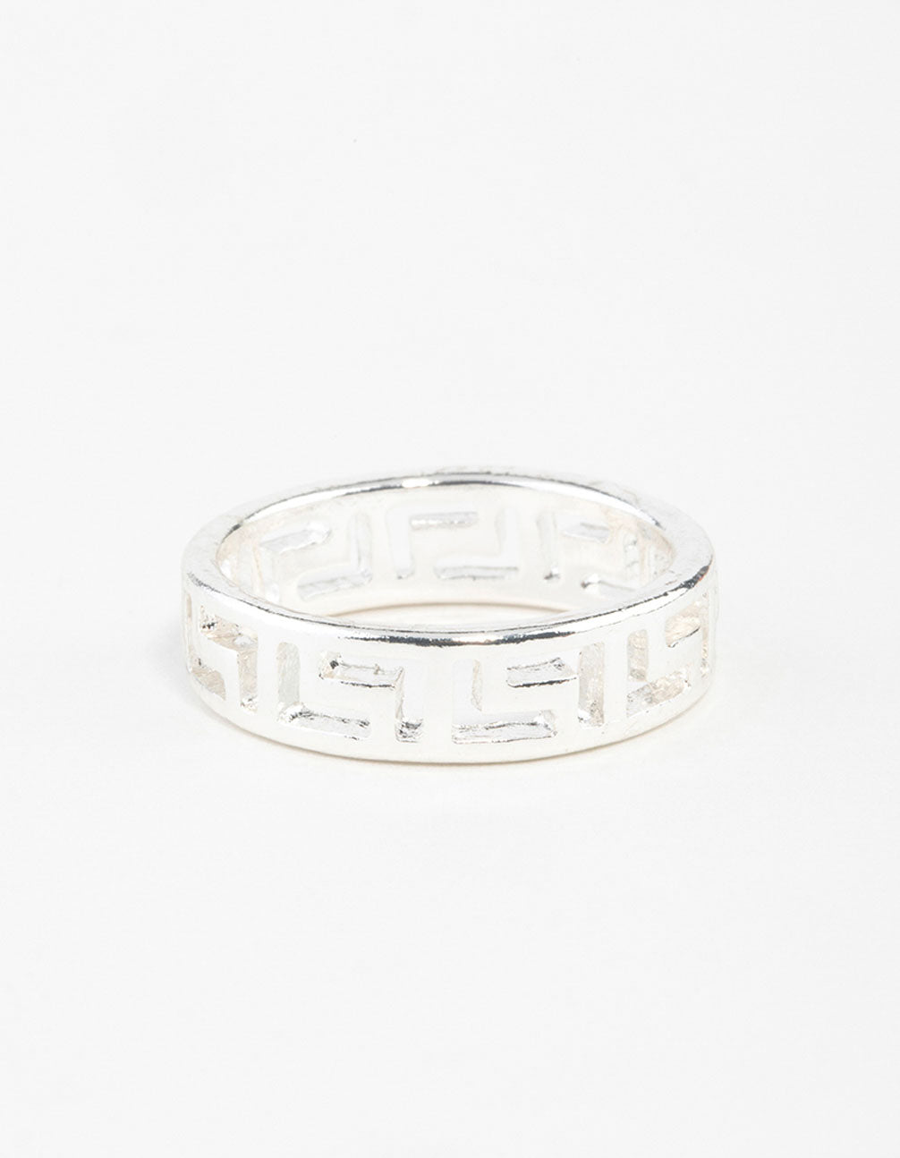 Silver Geometric Ring