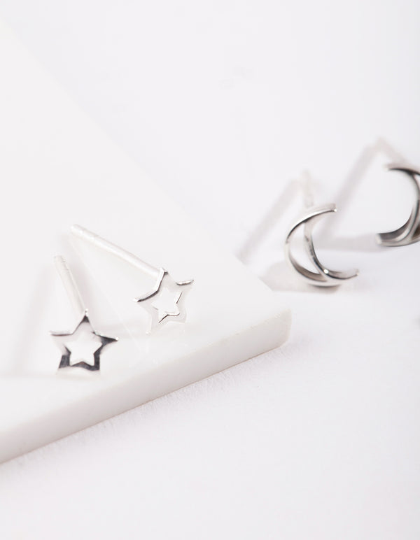 Sterling Silver Celestial Earring Pack