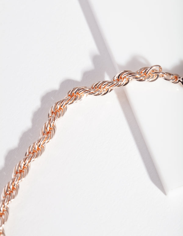 Rose Gold Rope Chain Anklet