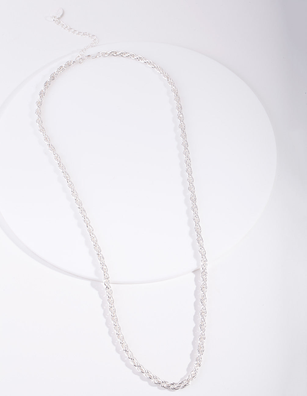 Silver Plated Thick Chain Necklace