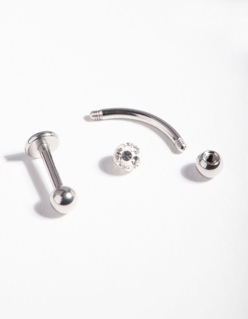 Surgical Steel Diamante Cartilage Earring Pack