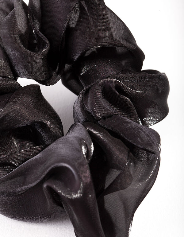 Black Organza Scrunchie