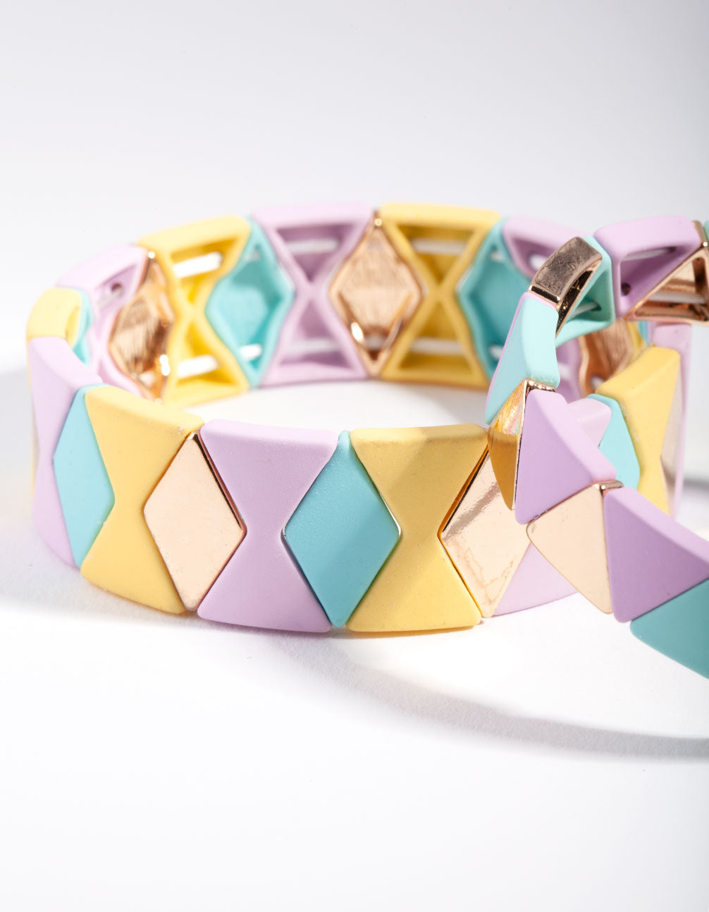 Gold Triangle Metal Bracelet Pack