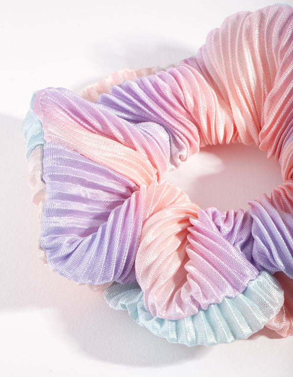Tie Dye Pleated Scrunchie
