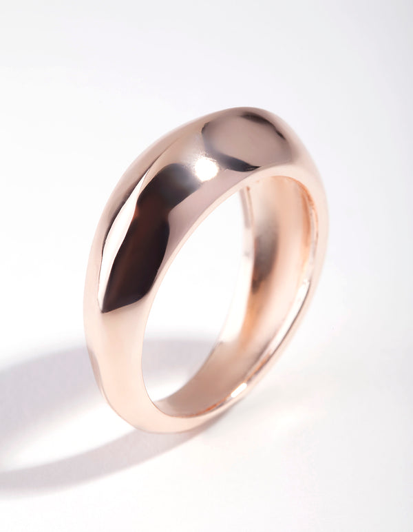 Rose Gold Plated Graduating Ring