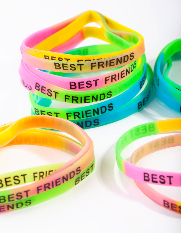Kids Multi Coloured Best Friend Bracelet 20-Pack