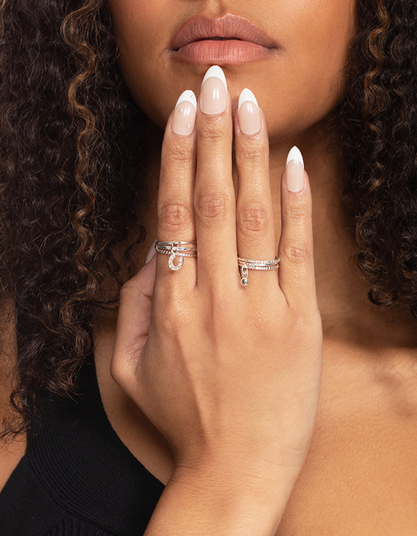 Silver Lucky Charm 24-Pack Rings