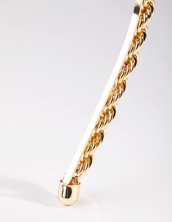 Gold Twist Rope Headband