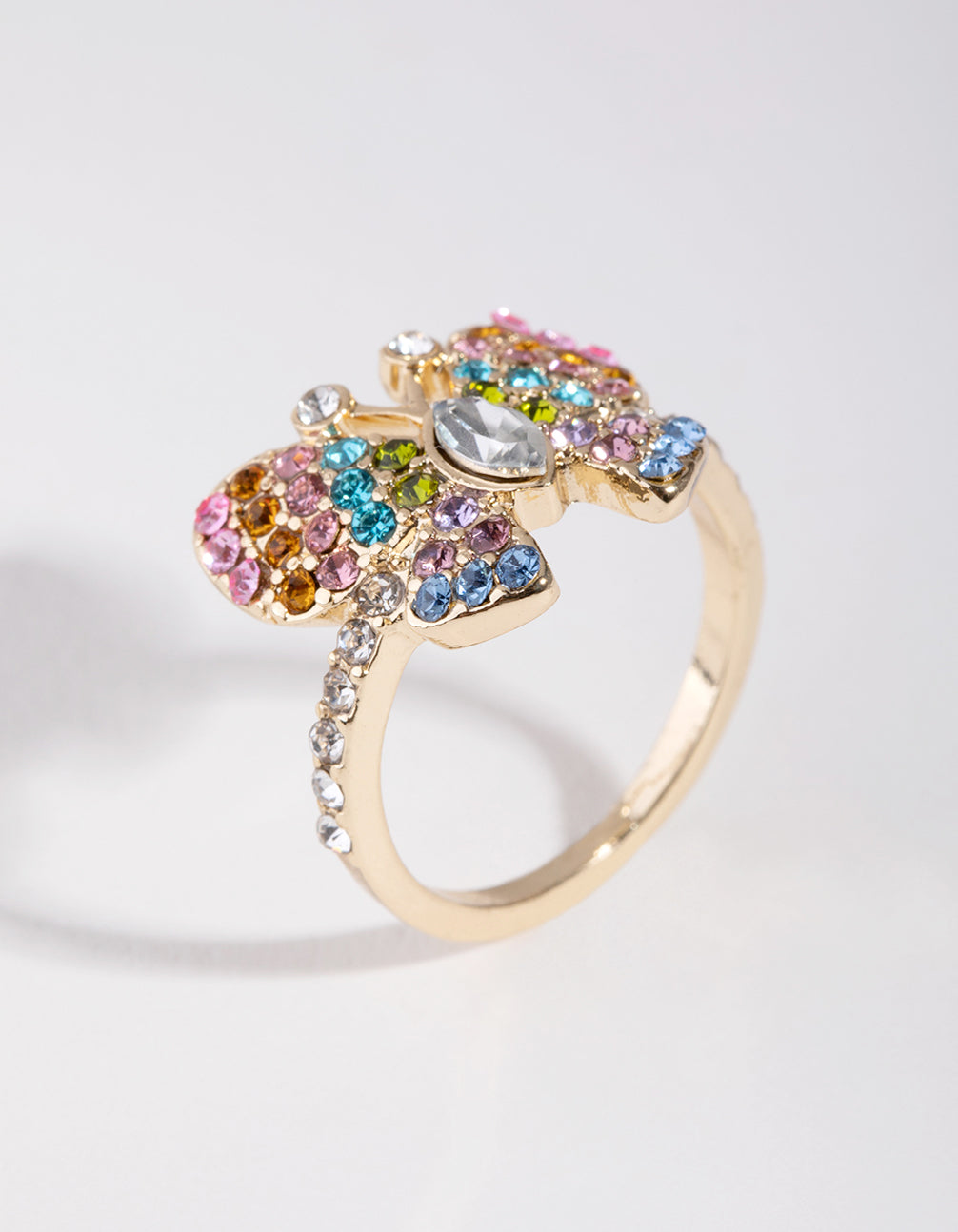 Vintage Gold Butterfly Ring