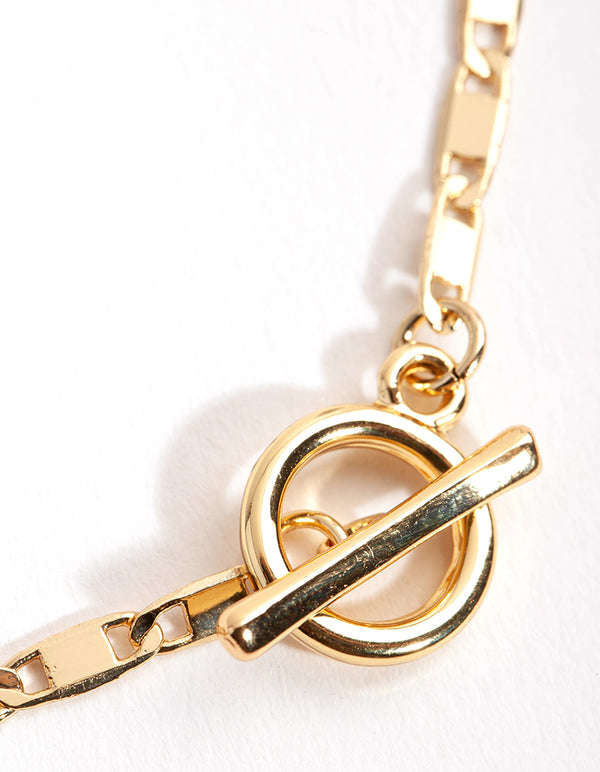 Gold Plated Mariner T&O Necklace