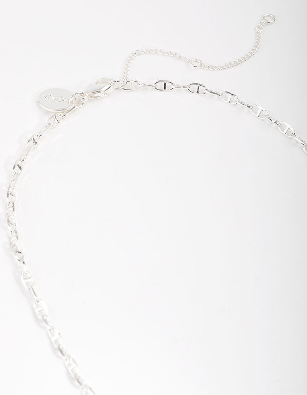 Silver Plated Mini Link Chain Necklace