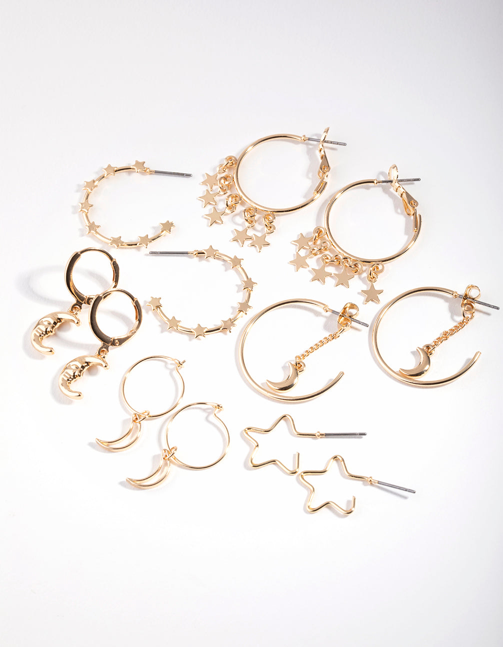 Gold Celestial 6-Pack Earring
