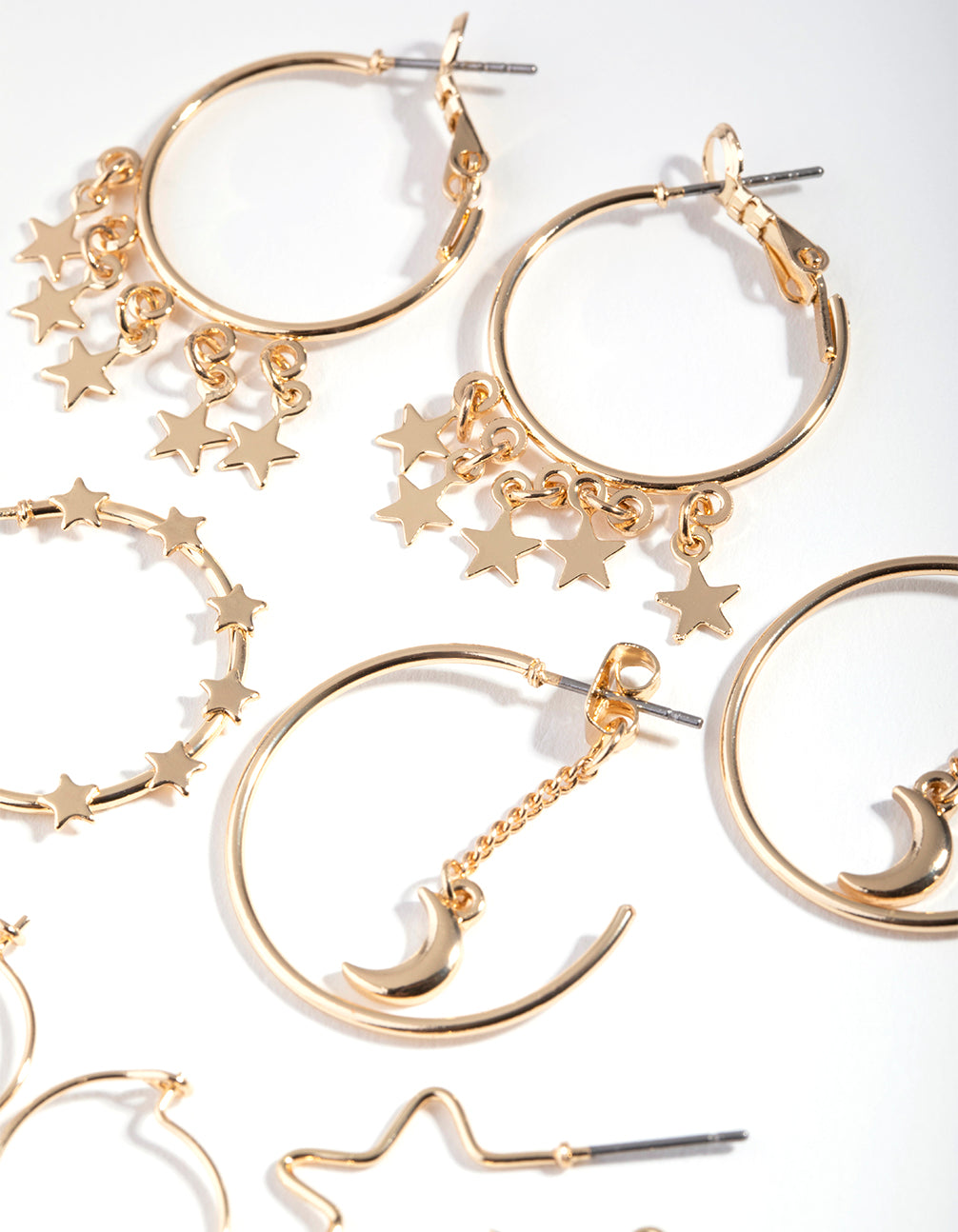 Gold Celestial 6-Pack Earring