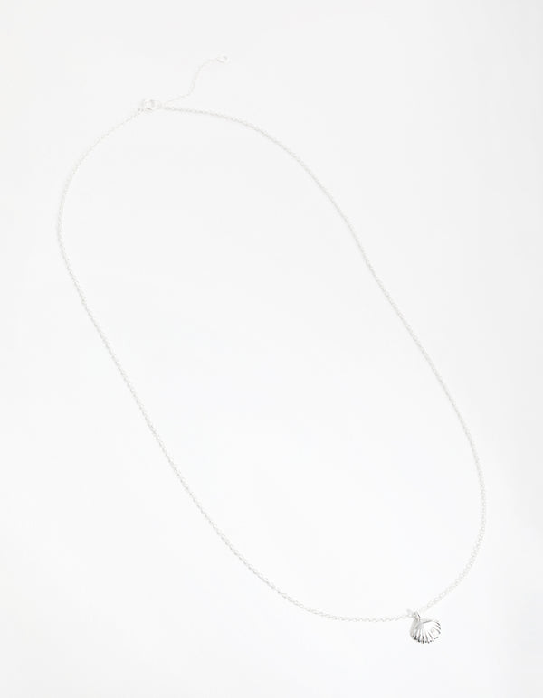 Sterling Silver 3D Shell Necklace