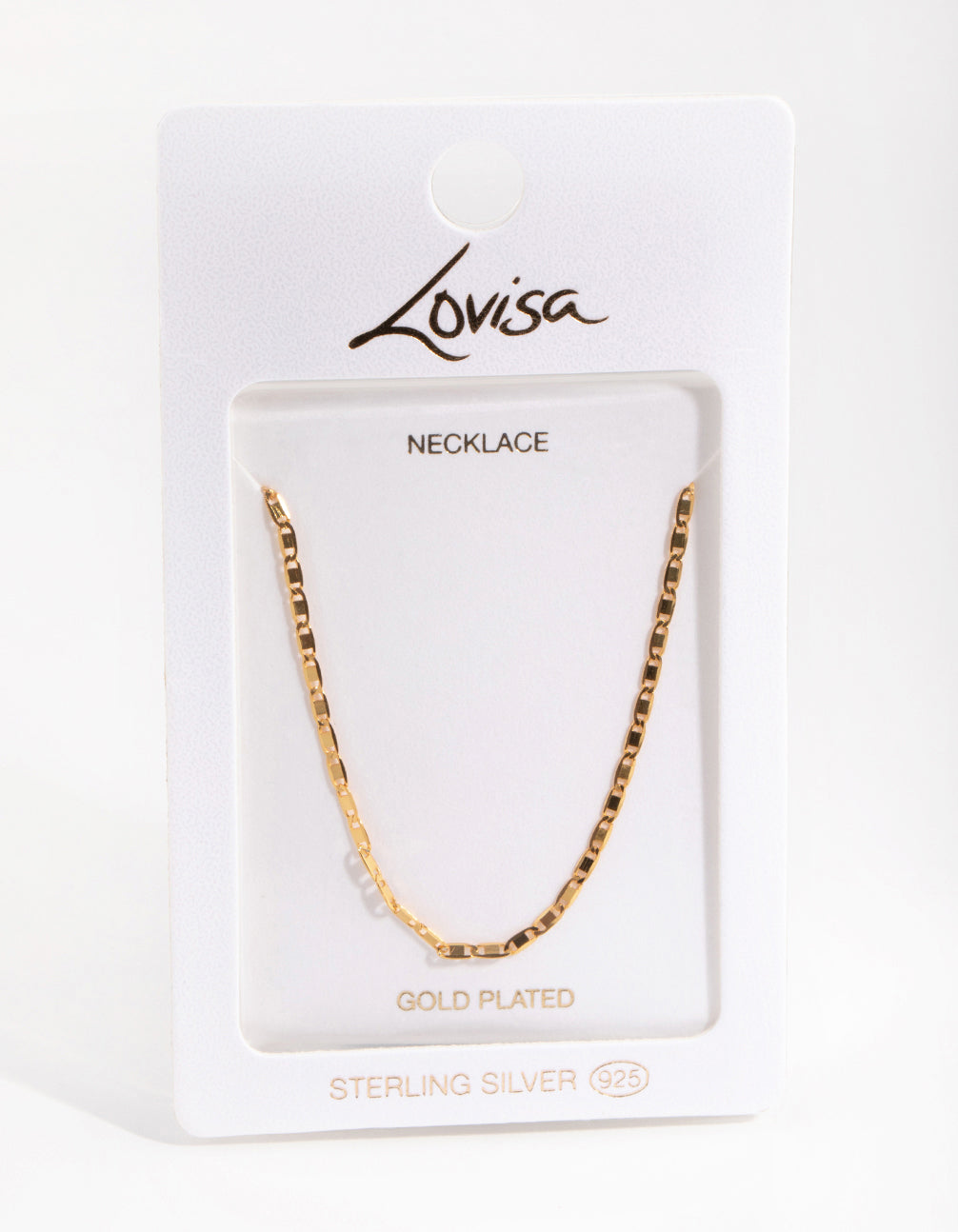 Gold Plated Sterling Silver Mariner Necklace