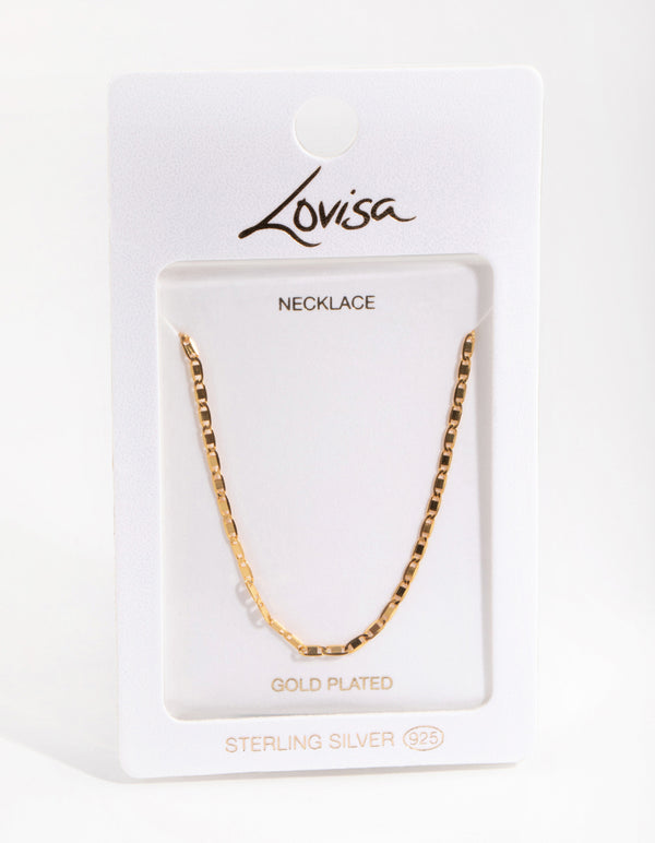 Gold Plated Sterling Silver Mariner Necklace