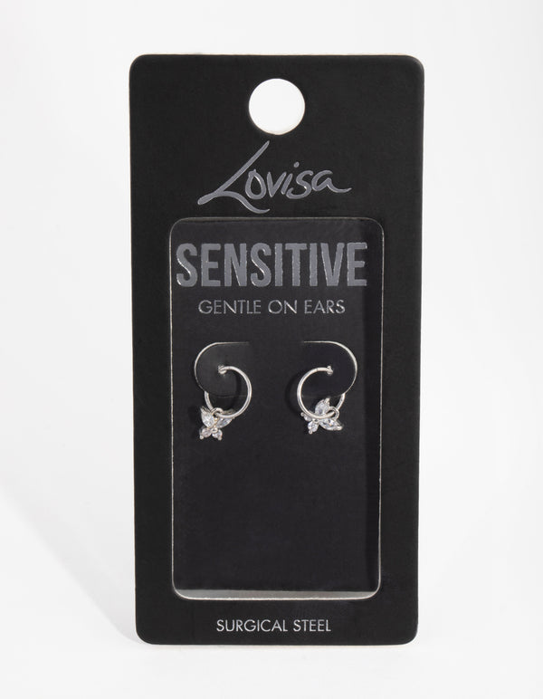 Surgical Steel Butterfly Sleeper Earrings