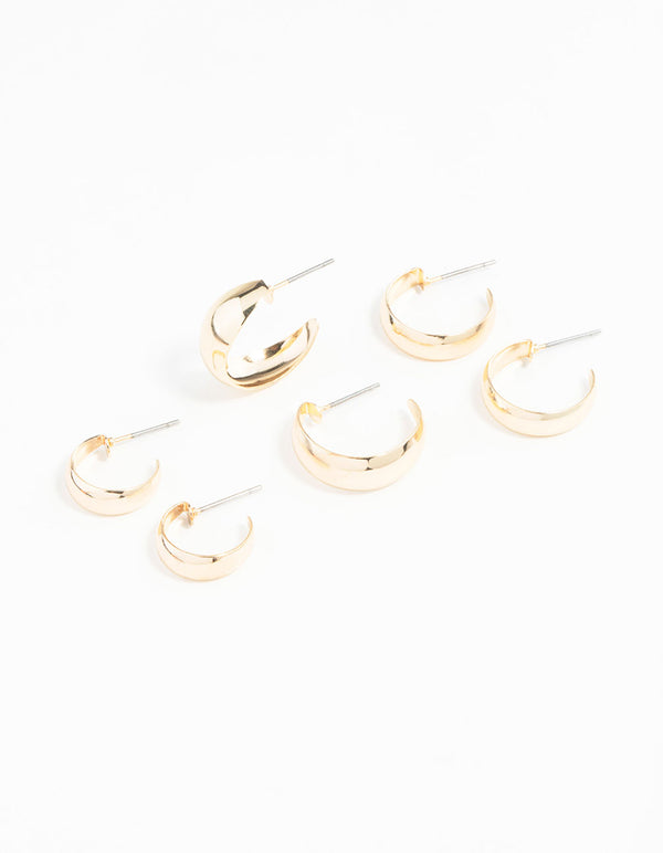 Gold Chubby Pack Hoops