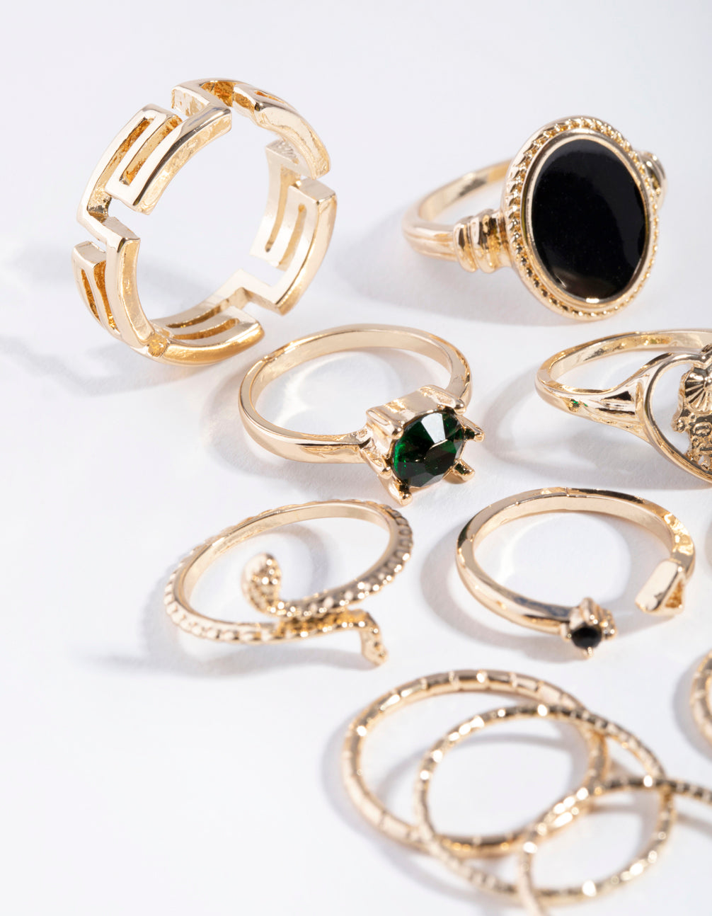 Gold Hamsa Heart 1Pack Rings