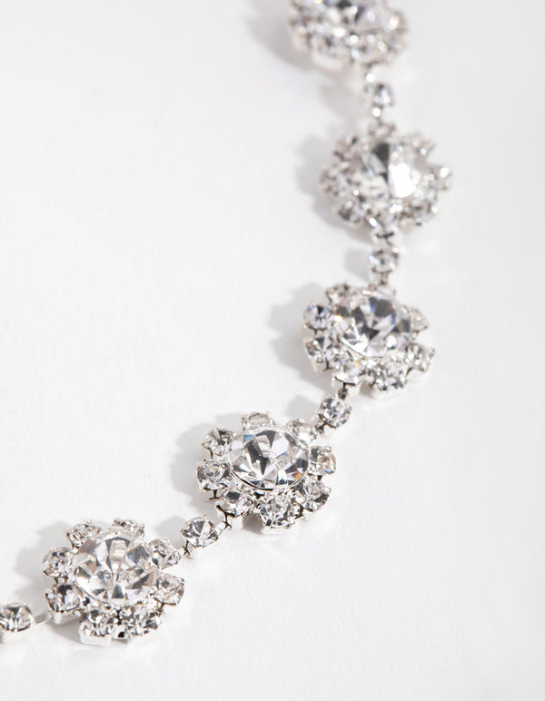 Silver Round Surrounded Choker