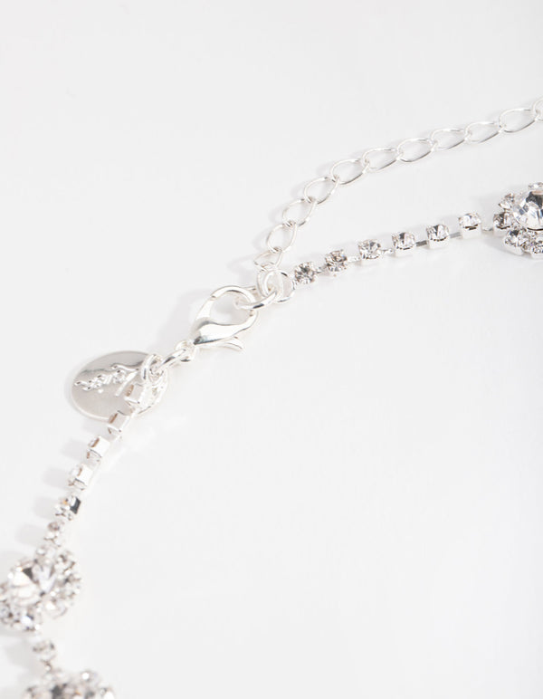 Silver Round Surrounded Choker
