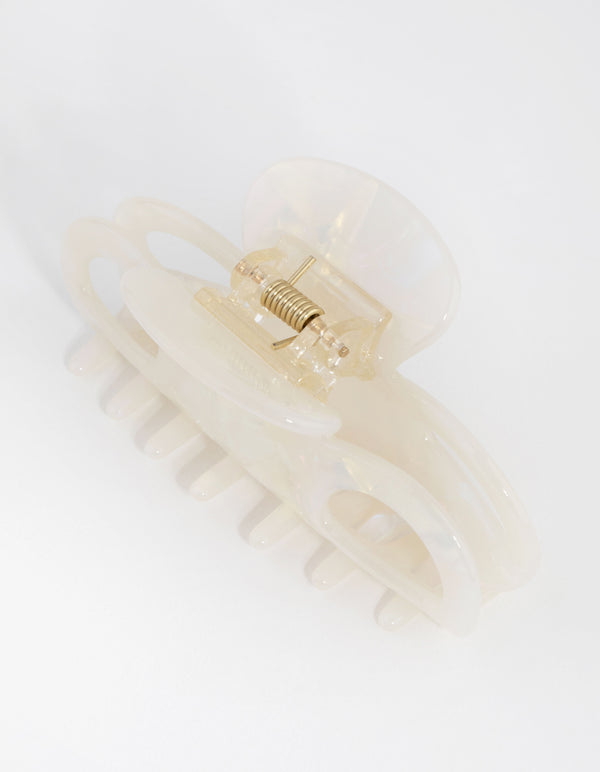 Acrylic White Bow Claw