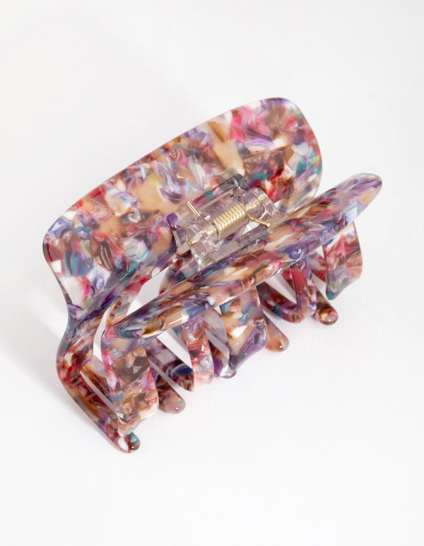 Pink Mixed Rectangle Claw