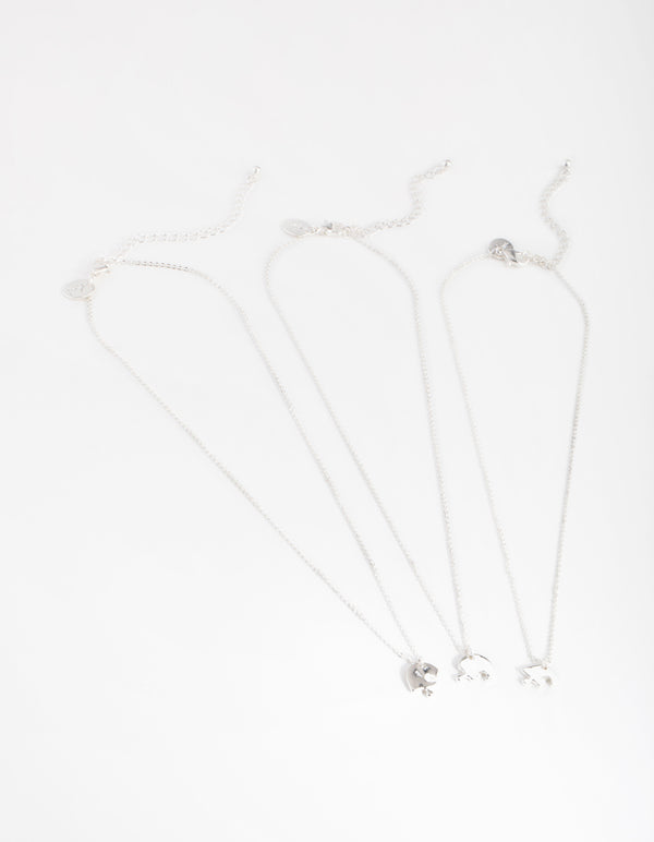Silver Puzzle Necklace Pack
