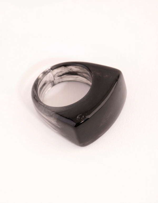 Acrylic Black Web Ring