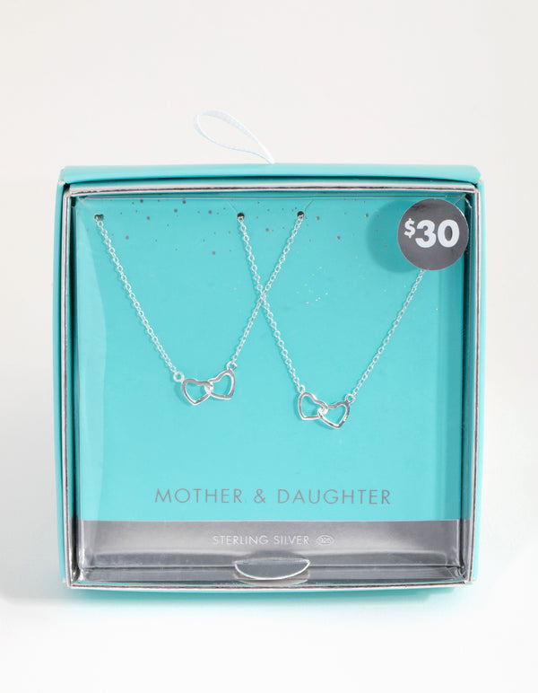 Sterling Silver Mother & Daughter Necklace Pack
