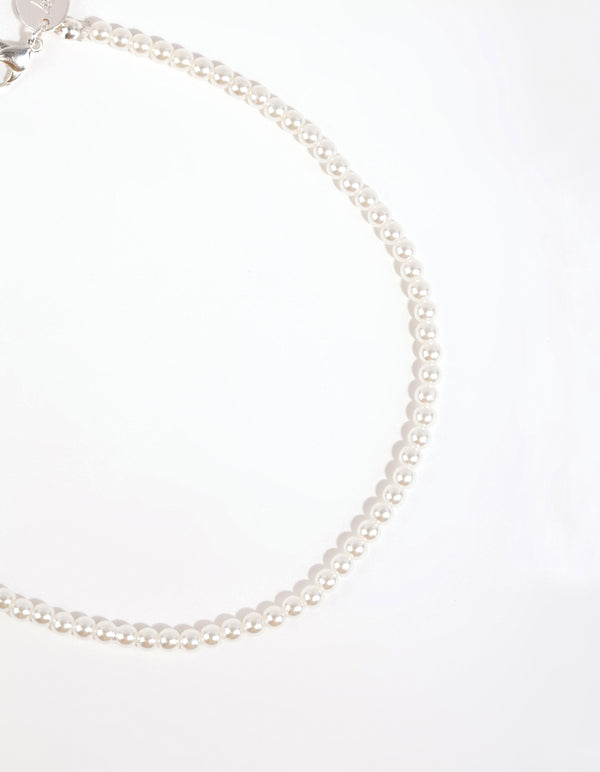 Silver Small Pearl Choker