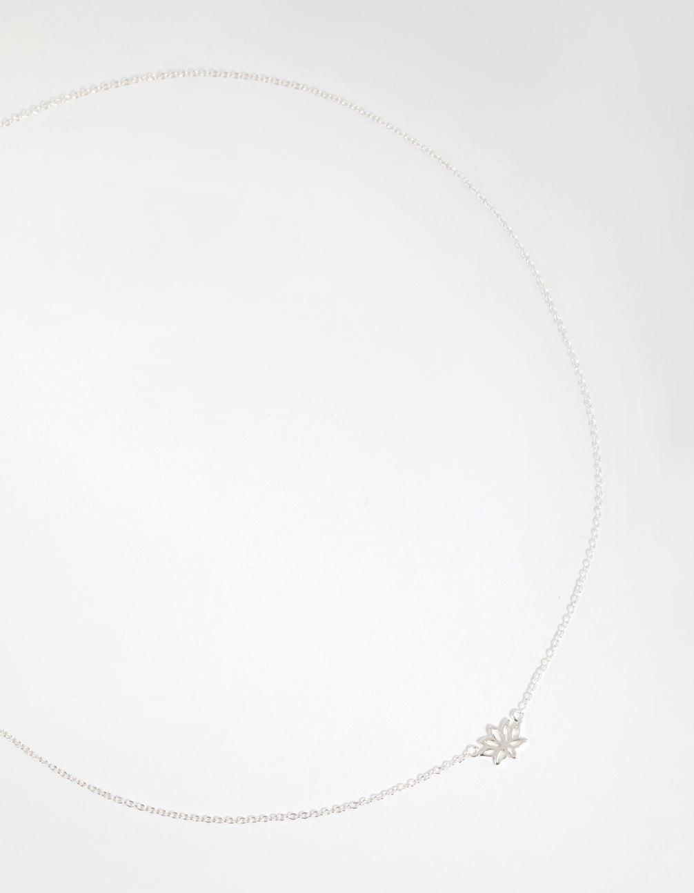 Sterling Silver Lotus Necklace