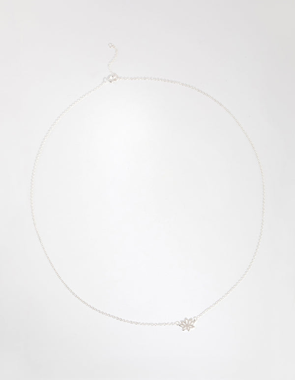 Sterling Silver Lotus Necklace
