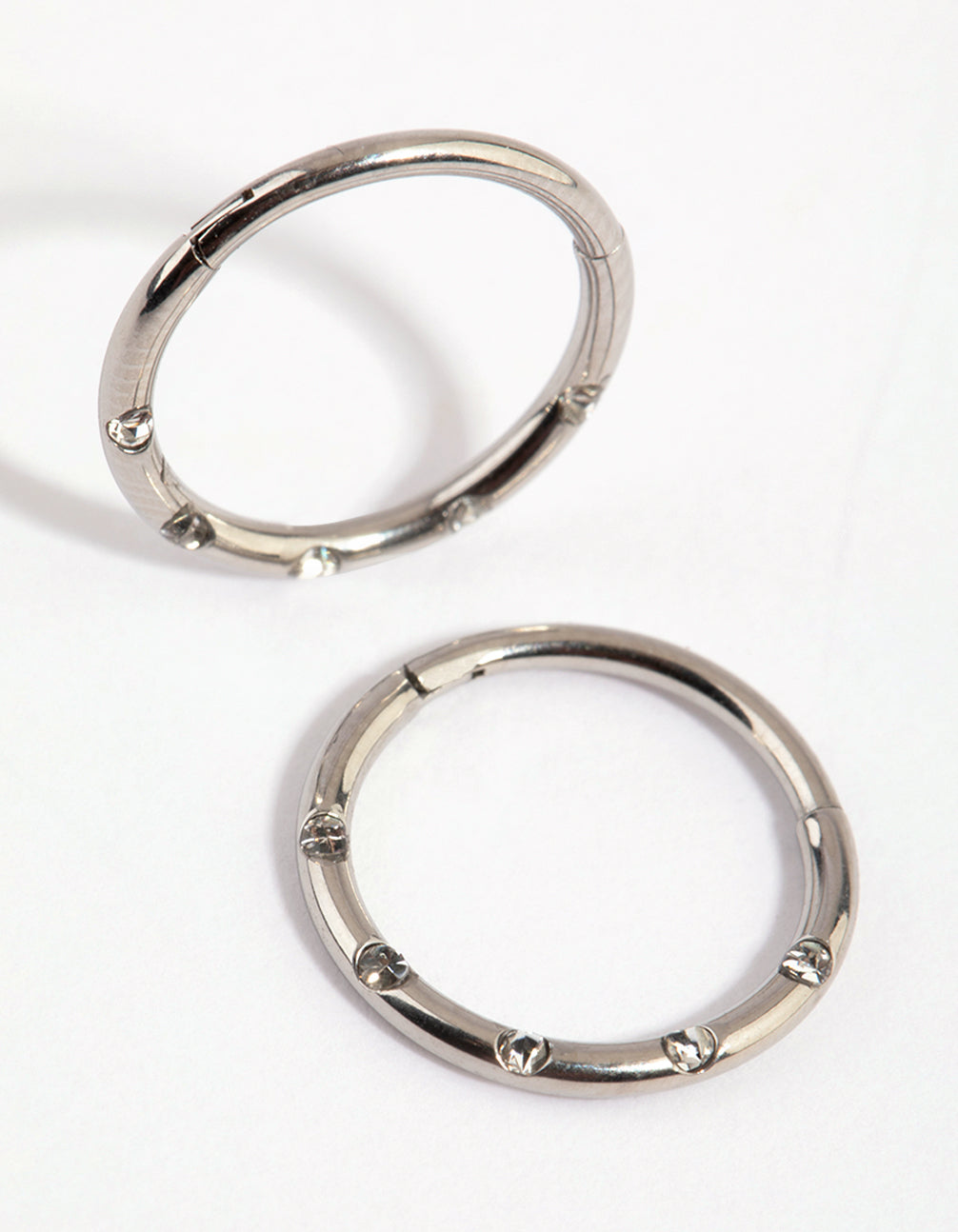 Surgical Steel Diamante 8mm Sleeper Earrings