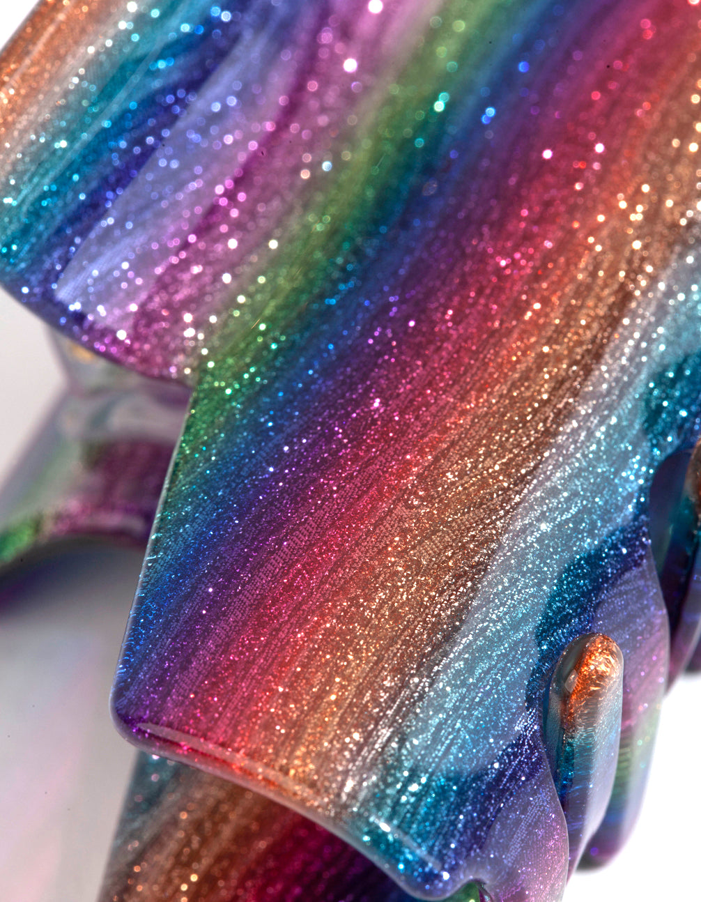 Kids Acrylic Ombre Rainbow Claw