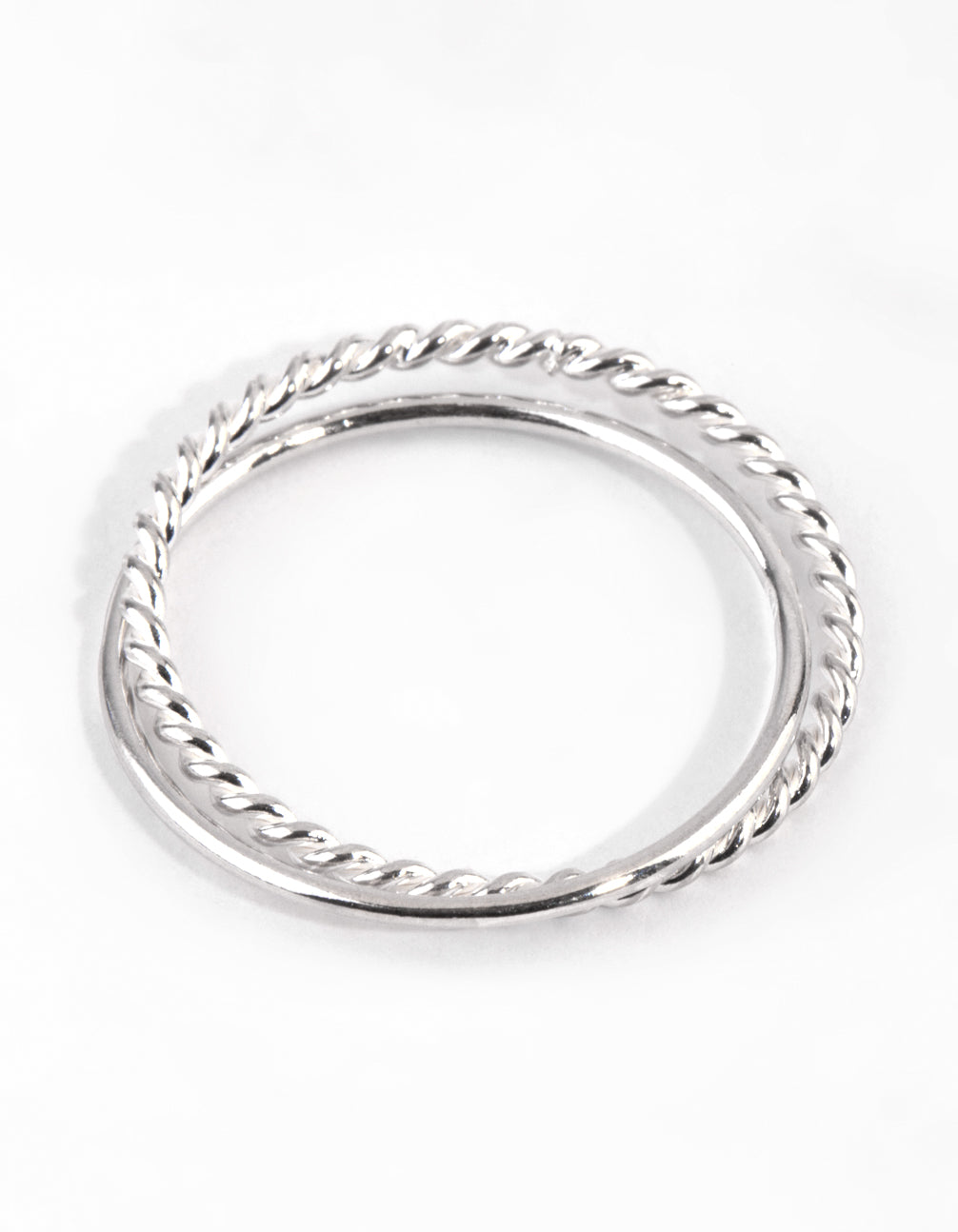 Sterling Silver Twisted Ring Set