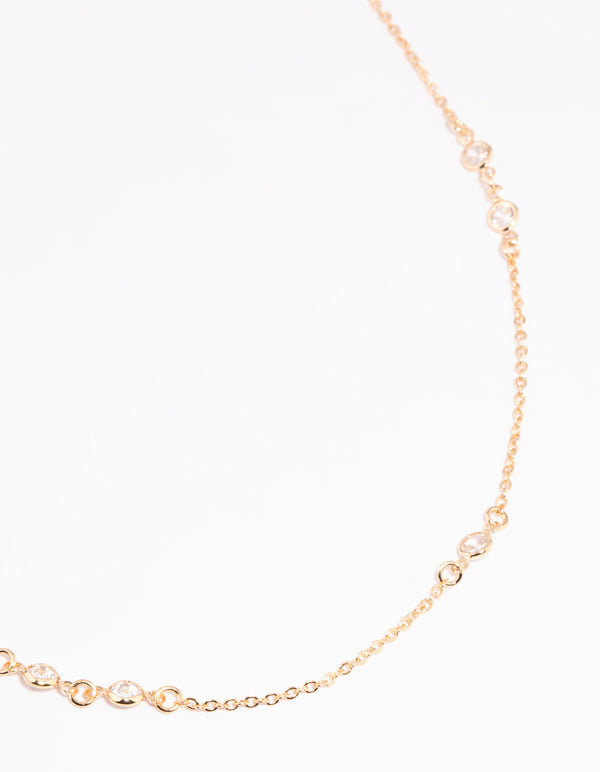 Gold Cubic Zirconia Waist Chain