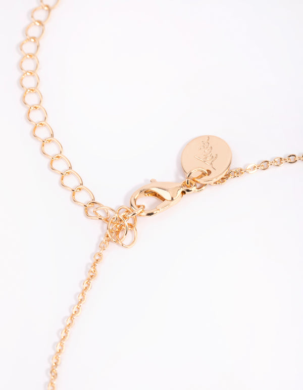 Gold Cubic Zirconia Waist Chain